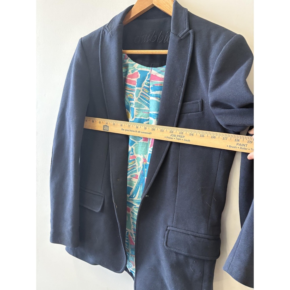 Chubbies Blazer Mens Small Blue Cotton Tropical Lined Casual Sport Coat Summer - Picture 5 of 6